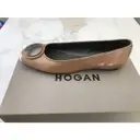 Leather ballet flats Hogan