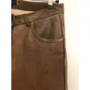 Leather straight pants Isabel Marant