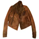 Brown Leather Jacket Rick Owens