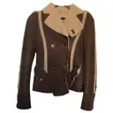 Leather biker jacket John Galliano - Vintage