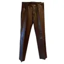 Leather large pants Joseph
