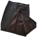 Leather mid-length skirt Just Cavalli