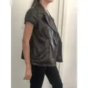 Leather jacket Kiton