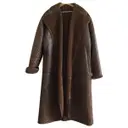 Leather coat Krizia