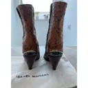 Lamsy leather western boots Isabel Marant