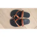 Leather sandal Loewe