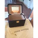 Louis Vuitton Brown Leather Travel bag for sale - Vintage
