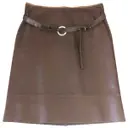 Leather mid-length skirt Max Mara 'S