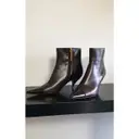 Leather ankle boots Michel Perry