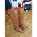 Leather western boots Michel Vivien