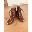 Leather lace up boots Miista