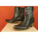 Leather ankle boots Miu Miu
