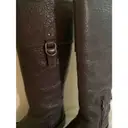 Leather boots Miu Miu