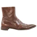 Leather boots Miu Miu - Vintage