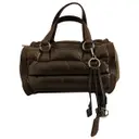 Leather handbag Moncler