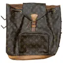 Montsouris Vintage leather backpack Louis Vuitton - Vintage