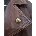 Leather biker jacket Moschino Cheap And Chic