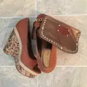 Leather heels Nine West