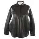 Leather biker jacket Parosh