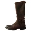 Leather biker boots Paul Smith