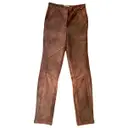 Leather trousers Philosophy Di Alberta Ferretti - Vintage