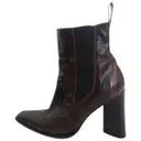 Leather ankle boots Plein Sud