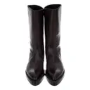 Leather western boots Prada