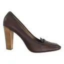 Leather heels Prada - Vintage
