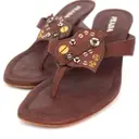 Buy Prada Leather sandals online - Vintage