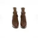 Ralph Lauren Collection Leather buckled boots for sale