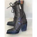 Chloé Rylee leather lace up boots for sale