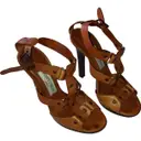 Brown Leather Sandals Jimmy Choo