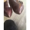 Leather heels Santoni