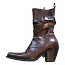 Leather western boots Sartore