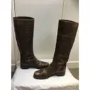 Leather riding boots Sergio Rossi