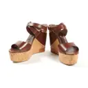 Sergio Rossi Leather sandals for sale