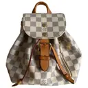 Shopping leather handbag Louis Vuitton