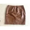 Tara Jarmon Leather mini skirt for sale