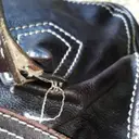 Tie leather handbag Celine - Vintage