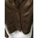 Leather biker jacket Timberland