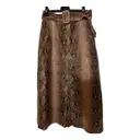 Leather mid-length skirt Tommy Hilfiger