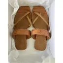 Leather flip flops Toral