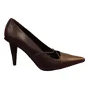Triangle Heel leather heels Celine