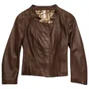 Leather blazer Trussardi