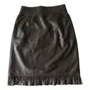 Leather mid-length skirt Valentino Garavani - Vintage