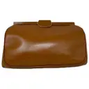 Leather clutch bag Valextra - Vintage