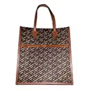Leather tote Versace