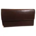 Brown Leather Wallet Louis Vuitton