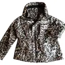 Leopard print Cotton Biker jacket Moncler