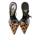 Leopard print Leather Heels Salvatore Ferragamo